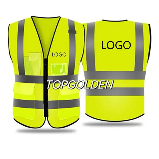 High Intensity Reflective Safety Vest Security Jackets with Pockets, Reflective Safety Clothing