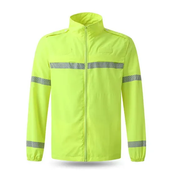 Hi Vis Reflective Safety Clothes Jacket with Zippper