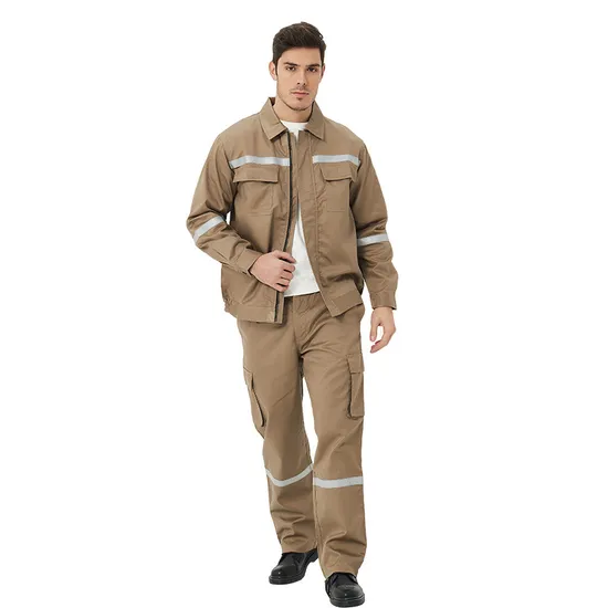 Customized High Quality Cotton Flame Retardant Anti-Static Workshop Welding Protective Work Clothing