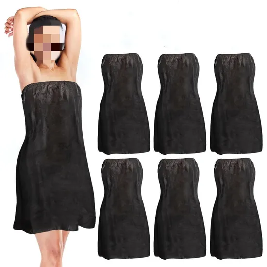 Disposable SPA Wrap Bathrobe Adjustable Non Woven Bath Wrap SPA for Women Sauna Salon Skirt