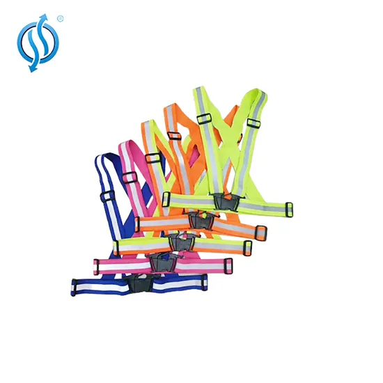 High Visibility Reflective Adjustable Strap Safety Vest for Running Jogging Cycling