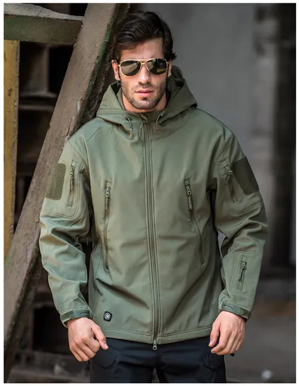 Military Multicamo Outer Door Parka with Detachable Fleece Liner Yp016