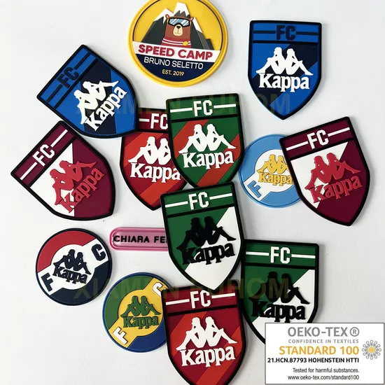 Custom Embossed Badges 2D / 3D Logo PU/Leather/Rubber/Silicone/Soft PVC Patch for Clothing/Clothes/Bag