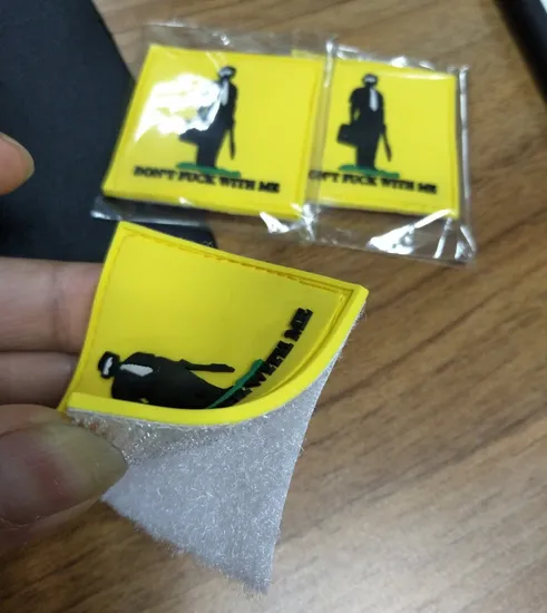 Manufacture Custom Iron on PVC Patch China Wholesale Soft Rubber Patches