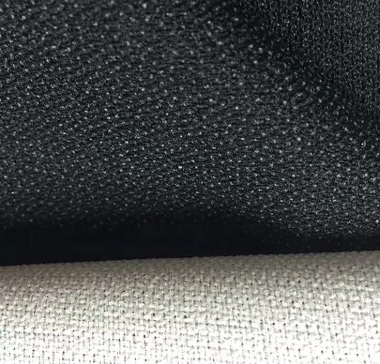 100% Polyester Fusible Interlining Garment Manufacture Twill Woven Fusible Interlining Fabric for Lady′s Wear