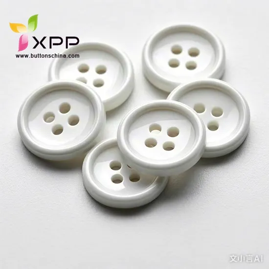 Manufactory Chalk Plastic Polyester Clear Shirt Coat Plastic Button for Garments