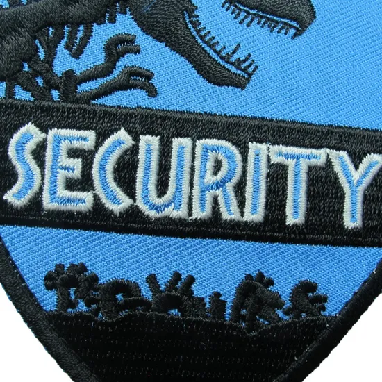 Stylish and Customizable Woven Embroidery Patches for Your Apparel Needs Security Embroidery Patch Iron or Sew