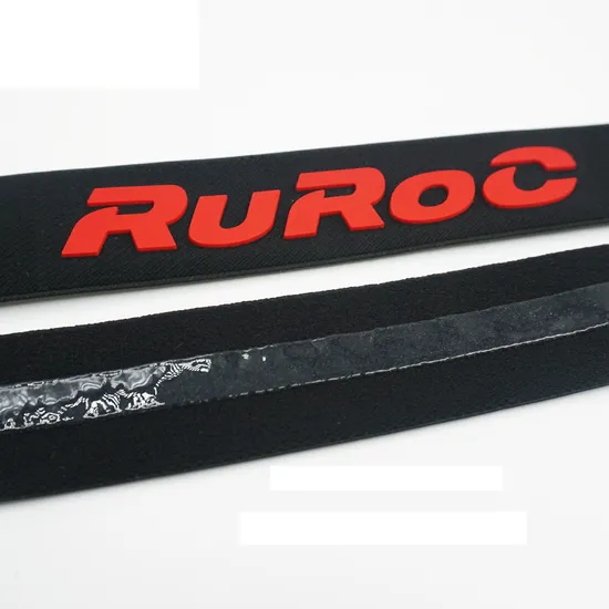 Customized Silicone Anti-Skid Embossed Logo Spandex and Nylon Elastic