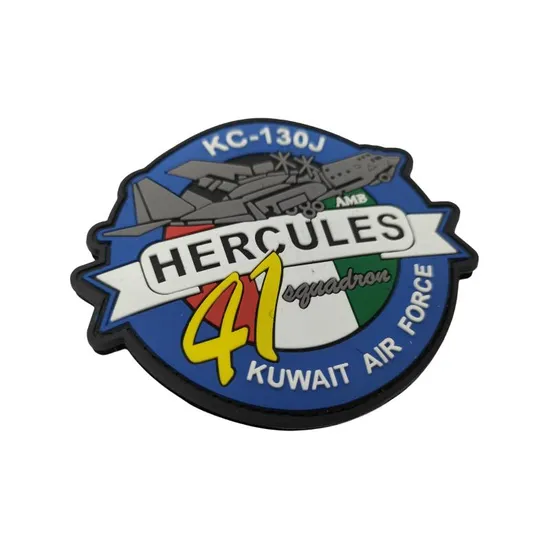 Manufacturer Hot Sale Hook and Loop Backing 2D Embossed Pattern Superior Quality Custom PVC Soft Rubber Patches for Clothing