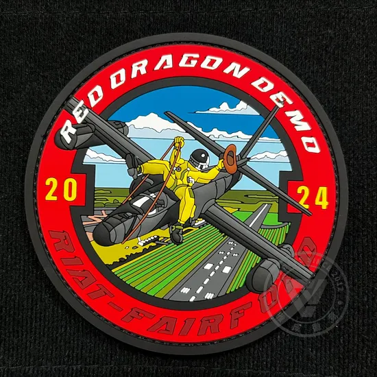 UK Royal Airforce Rubber Logo 3D PVC Patches Customized (P#011)
