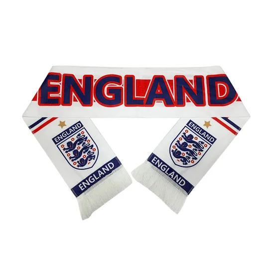Brands Officially Licensed Factory Good Quality Scarf Custom Printed Knitted Scarves Football Soccer Club Winter Sport Fan Scarf