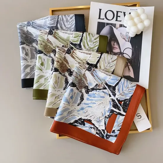 Luxurious Silk Square Scarf for Effortless Everyday Elegance