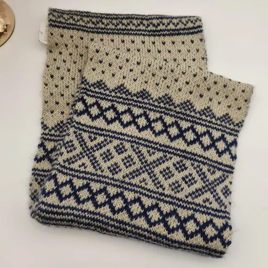 Retro Style Knitted Scarf, Simple Yet High-Luxury Scarf/Shawl