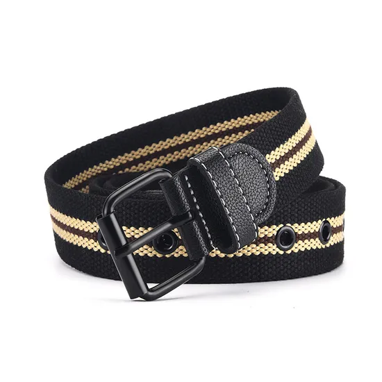 Custom Canvas Belt Eyelets Hot Sale Quality Canvas Ratchet Belts