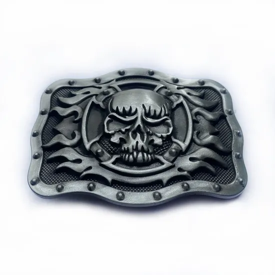 Wholesale Fashion Metal Belt Buckle Zinc Alloy Custom 3D Skull Belt Buckles for Men Women