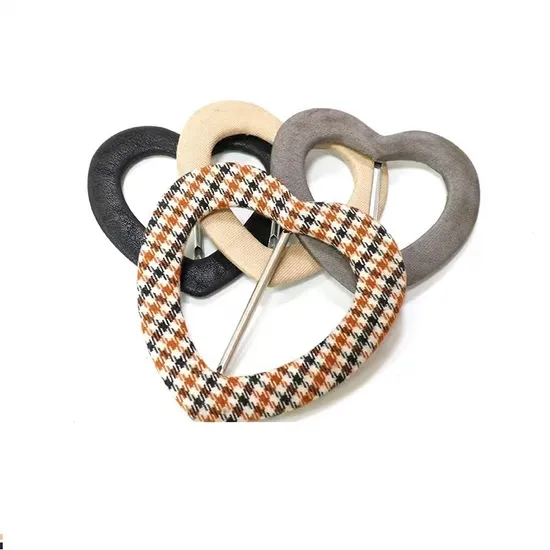 Fabric Covered Buckles Leather Buckle PU Covering Buckle