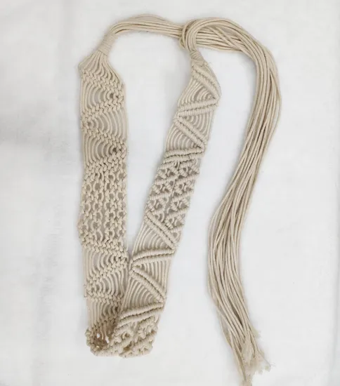 China Hand-Woven Tassel Waist Ethnic Decorated Belt Accessories