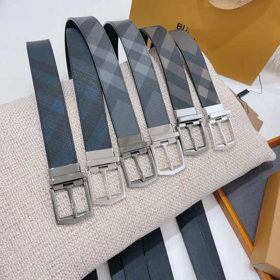 2024 New Design Men′ S Classic Letter Buckle Leather Belt Automatic Buckle