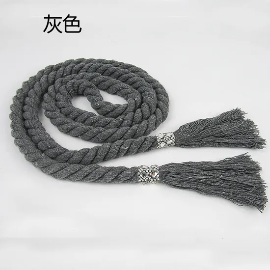 Wholesale Trim Cotton Polyester Cord Lace POM POM Tassel and Fringe Belt for Carpets