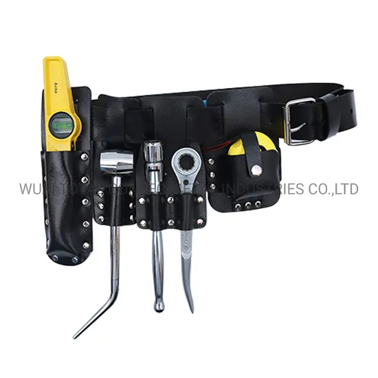 Wholesale Heavy Duty Scaffolding Leather Belt Tool′s Pouch Scaffolding Leather Bag