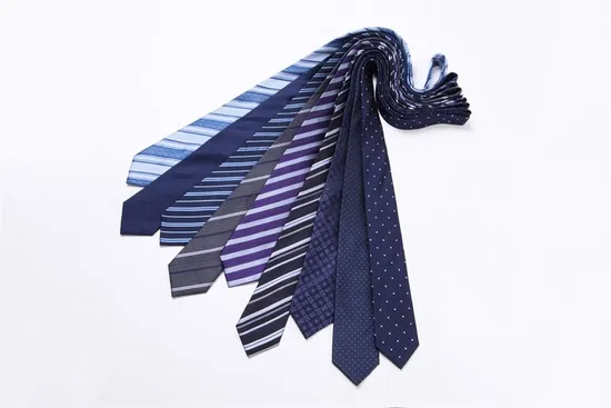 Classic Stripe Plaid Navy Blue Mens Necktie Business Party Wedding Normally Necklaces Fashion Tie