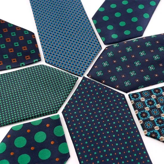 Dark Green Lake Blue Tie Vintage Banquet Suit Accessory Tie