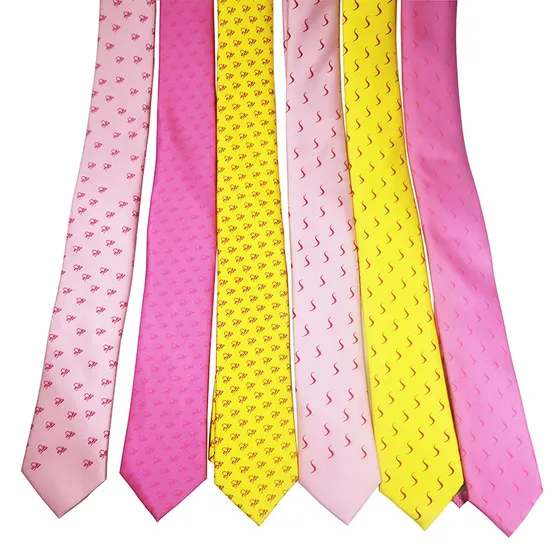 High Quality Men′s Polyester Tie Jacquard Designer Stripped Necktie Custom Polyester Promotion Neck Tie