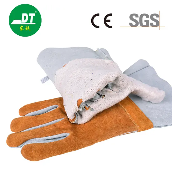 Waterproof Leather Manufacture Animal Handling Mink Gloves Solid Color Wholesale Prices Animal Handling Gloves