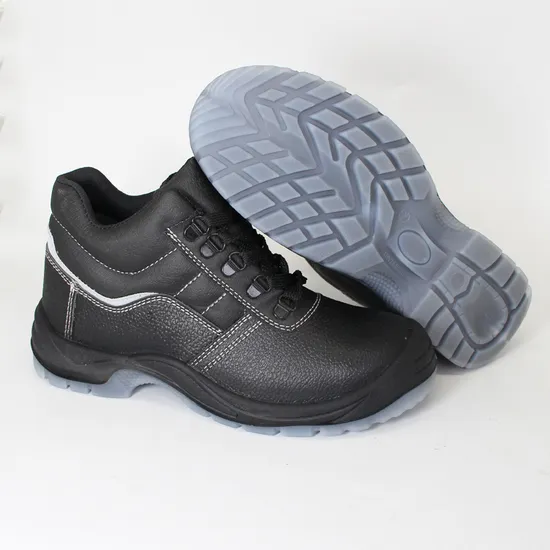 OEM Industrial Construction Genuine Leather Steel Toe Cap Work Boots