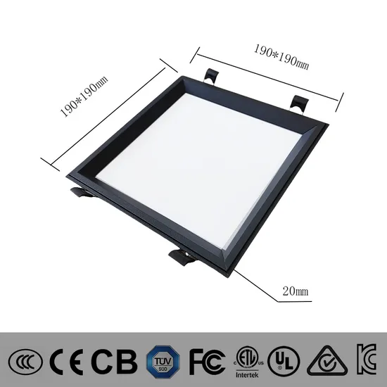 LED Commercial LED Square Indoor Modern Panel Tube Light Opening Size 190-200mm