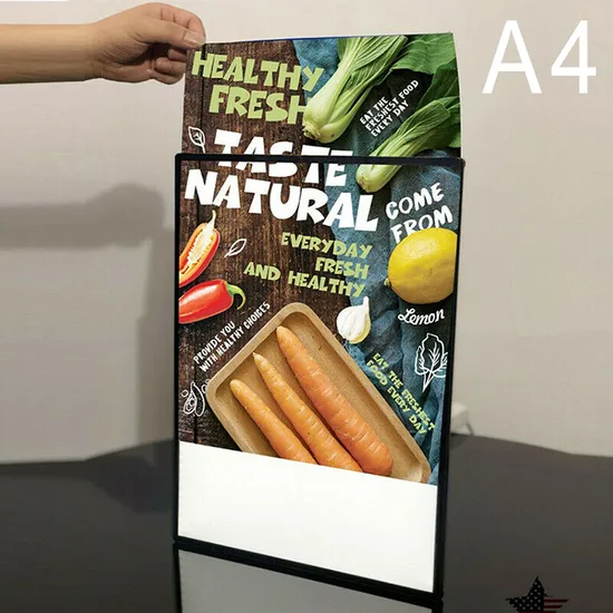 8.9"X12.0" A4 LED Indoor Outdoor Advertising Light Box for Shop Restaurant Menu Indoor Display