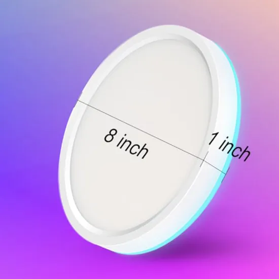 8 Inch RGBW Night Light Flush Mount Smart LED Ceiling Light