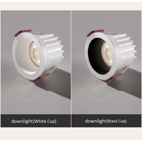 Factory Wholesale Embedded Dimmable Anti Glare Aluminum Spotlight