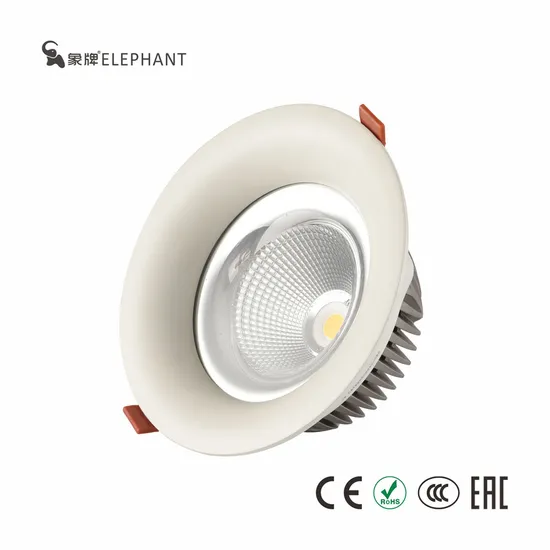 Indoor Modern Anti Glare Aluminum Embedded COB 7W High Brightness Cutout Dia75mm LED Downlight