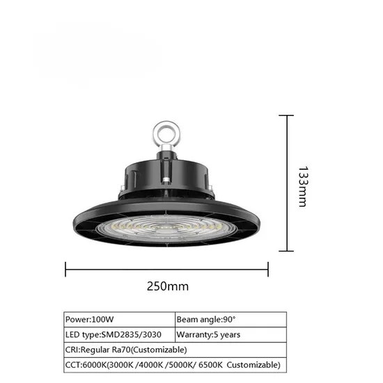 Project UFO 100W 150W 200W Warehouse High Brightness Heat Resistant 190lm/W LED High Bay Light