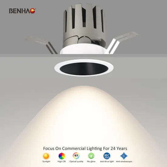 OEM/ODM Trimless Recessed COB LED Interior Ceiling Smart Home Design Dimmable Spot Lighting Down Light for Store Supermarket Villa Home Hotel
