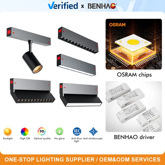 LED Recessed Interior Ceiling 7-18W Flood Lighitng Smart Dimmable Aluminum Magnetic Track Light