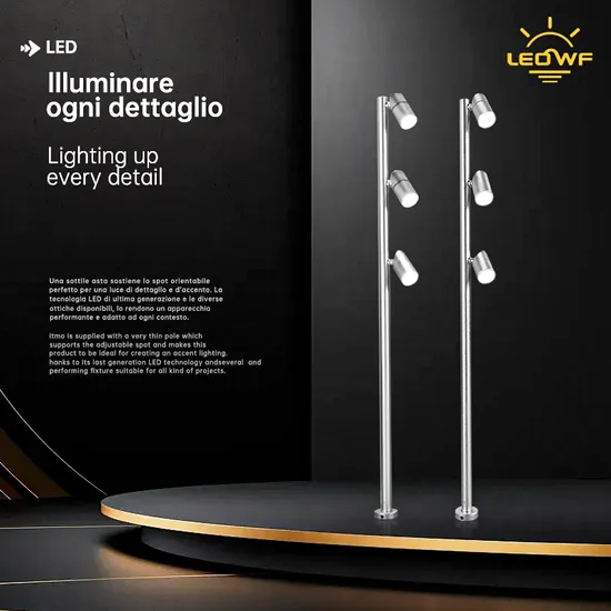 Recessed Standing 3W Round Pole LED Mini Spot Light for Jewelry Shop