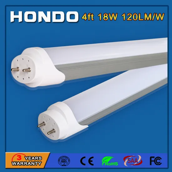 120lm/W 180 Degree 18W 1200mm 4000K T8 Dimmable LED Tube