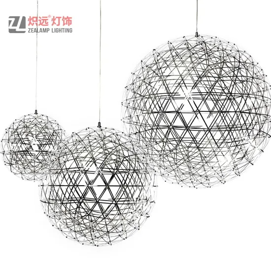 Modern Lighting-Decoration Creative Stainless Steel LED Pendant Light Fireworks Ball Pendant Lamp
