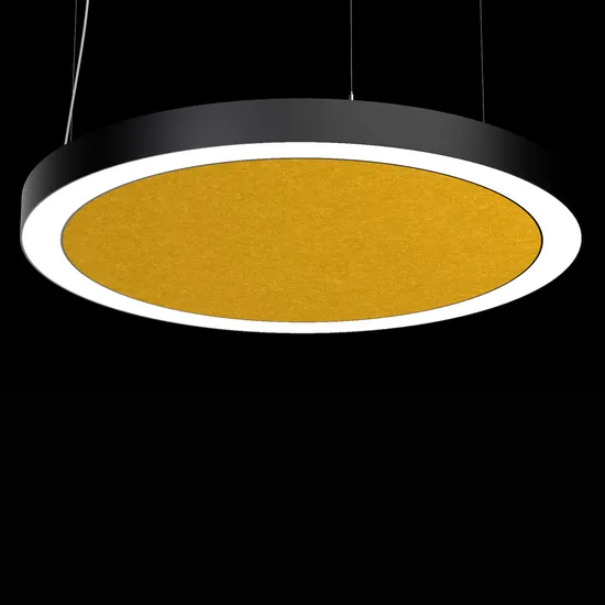 New Modern Sound Absorb Ring Shape Pendant Linear Light