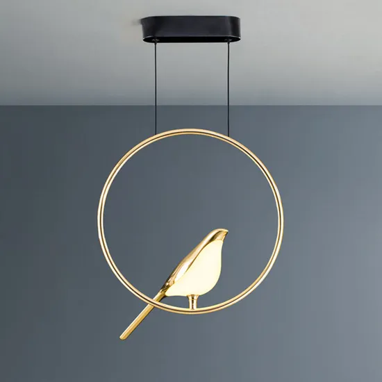 110V 220V 10W 20W Gold Plating Bird LED Light Creativity Bedside Bedroom Stairs Sconce Wall Chandelier Lamp