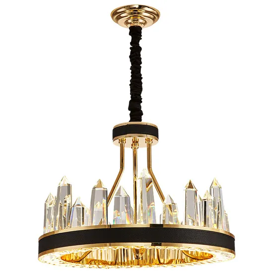 Luxury Gold Pendant Light Stainless Steel Chandelier for Hotel Villa