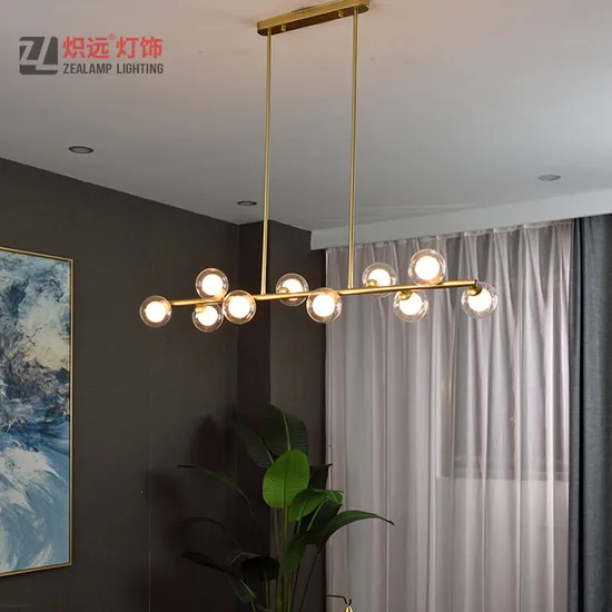 Modern Bedroom Chandelier Lighting Glass Pendant Lamp