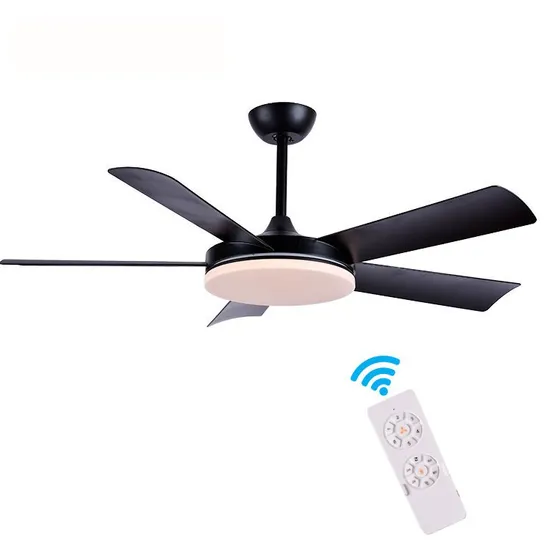 Pure Copper Motor LED Modern Remote Control Invisible Ceiling Fan with Lamp