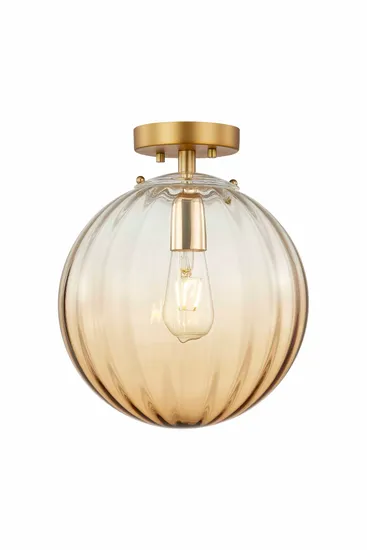 Elegant Glass Ceiling Lamp with Unique Color Ripple Effect