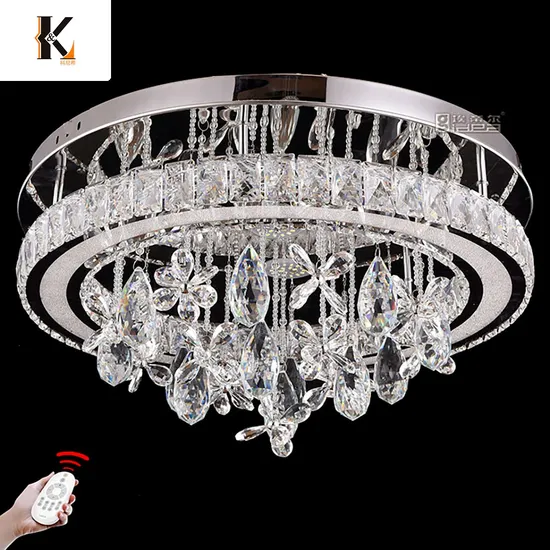 Crystal Pendant Light Fixture China Dropshipping Bedroom Stainless Steel Ceiling Light Crystal Chandeliers Luxury Living Room Crystal Ceiling Light