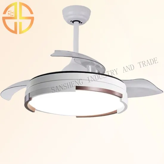 Contemporary LED Fan Light Fixture for Flush Mount Ceiling Use