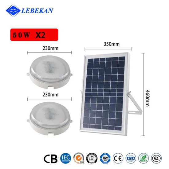 Lebekan New Type Solar Power Lithium Battery Operate Remote Control 30W 50W 60W 100W Interior Solar LED Ceiling Light