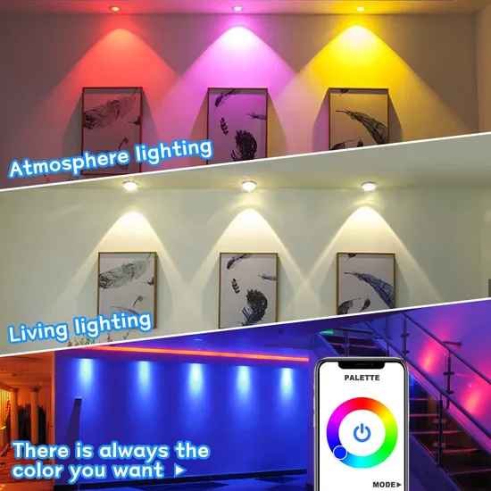 LED Smart Downlight Indoor Light Spotlight WiFi Tuya Bluetooth Control 5W 7W 9W 15W RGB AC 110-220V Ceiling Light Decoration